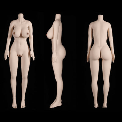 kopen Slanke Pop Body Torso Met 158cm Hoogte Aanpasbaar TPE/Silicone Vrouwelijke Sekspop Volledig Lichaam Met Grote Butt Fair Soft Skin online vervaardiging