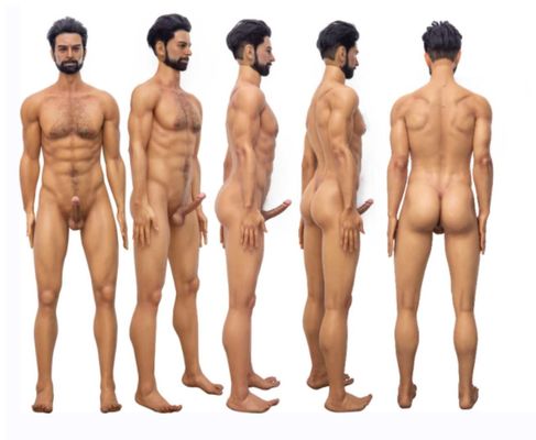 Krachtige armen, spierrijk, 176 cm, siliconen, mannelijke liefde, sexpop.